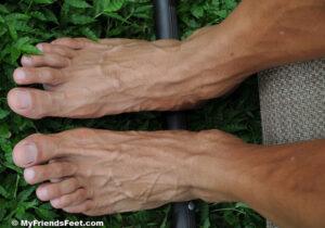 Cody’s Size 12 1/2s In White Socks and Bare