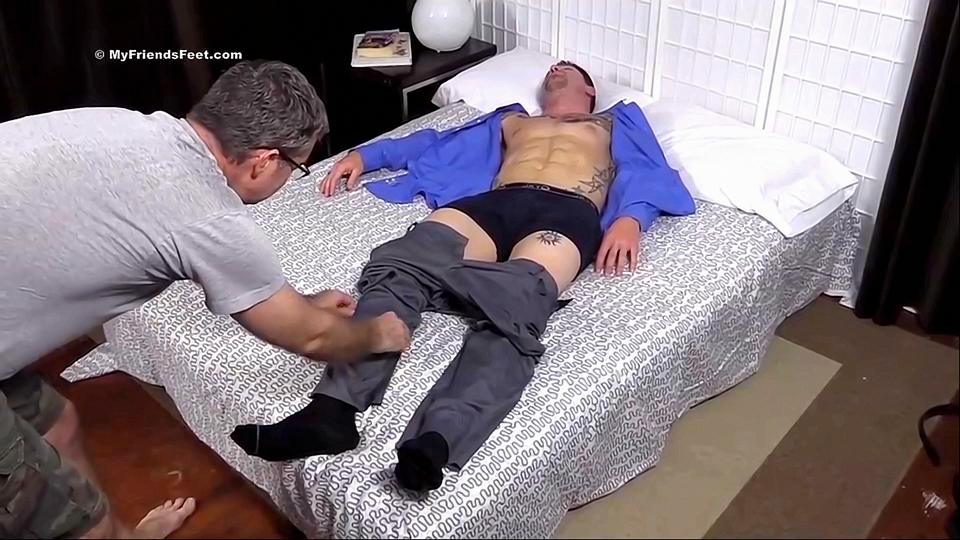 Sleeping Stud Clint Foot Worshiped