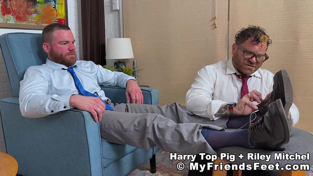 How to Foot Seduce Your Boss with Riley Mitchel & Harry Top Pig